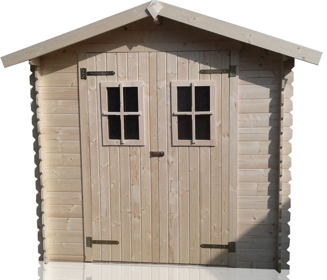 Casetta da giardino Linz 3 - 2,26 x 2,78 metri in tronchi da 19 mm