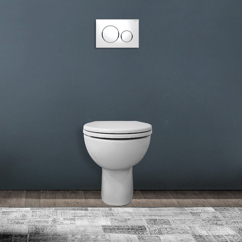 Vaso Tradizionale Colibri Bianco Lucido Coprivaso Standard - Geberit