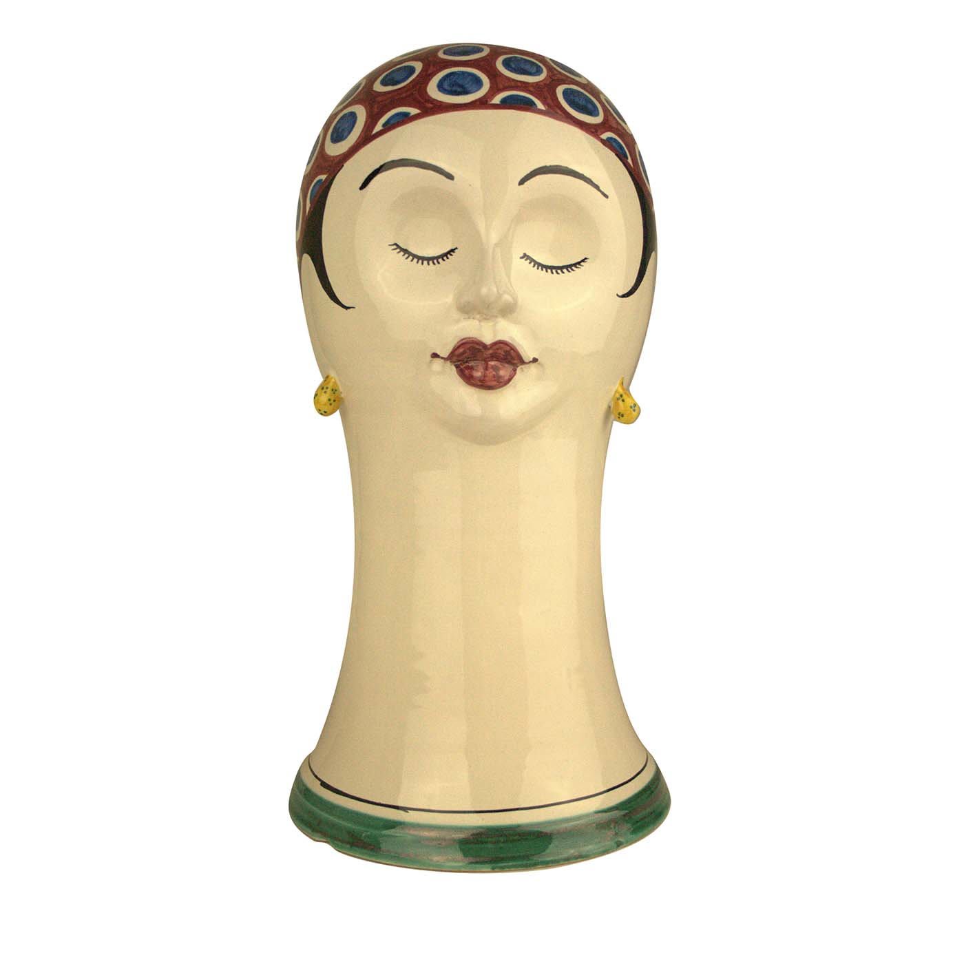 Scultura viola Nuotatrice