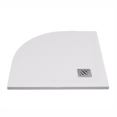 Piatto doccia raggiato 90x90 finitura liscia colore bianco