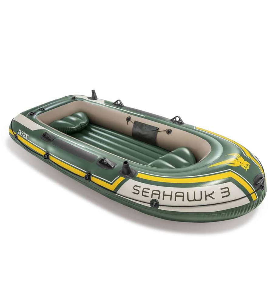 Intex Set Gommone Gonfiabile Seahawk 3 295x137x43 cm
