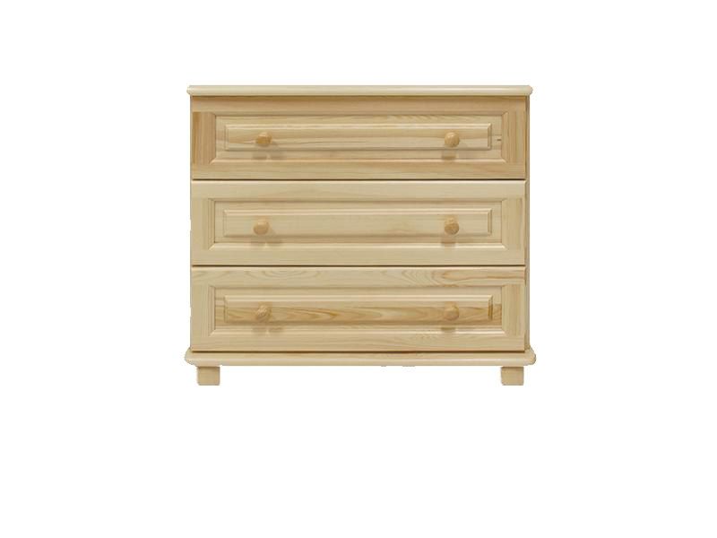 Cassettiera in pino massello naturale 015 - 78 x 80 x 47 cm (h x l x p)