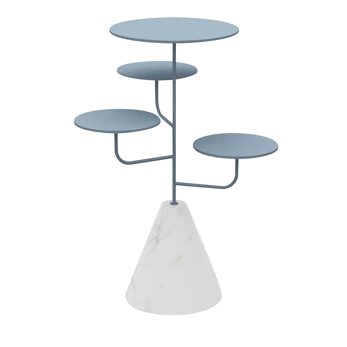 Condiviso - Piantana di Carrara a 4 piani verde salvia/bianco