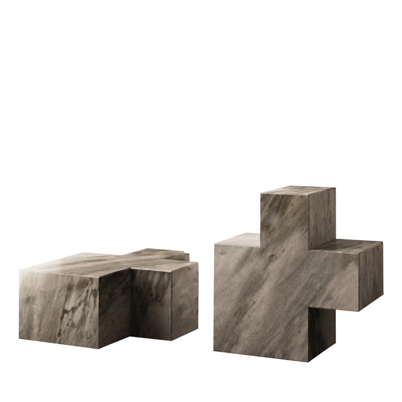 2 Elementi Q3 Sculture Bardiglio