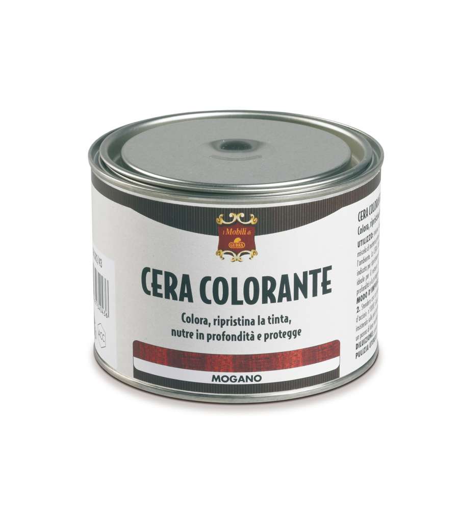 Gubra Cera Colorante per Legno - Mogano - 500 ml