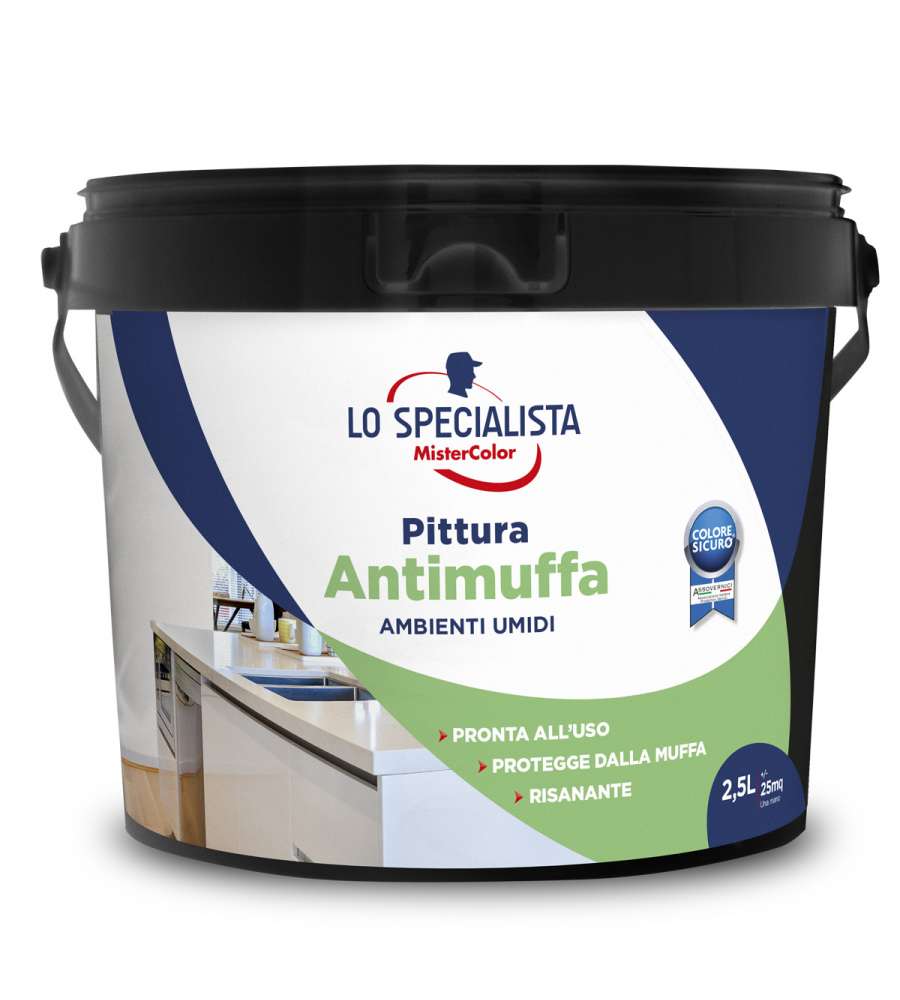 Lo Specialista Pittura Murale Antimuffa - Bianco - 2,5 l