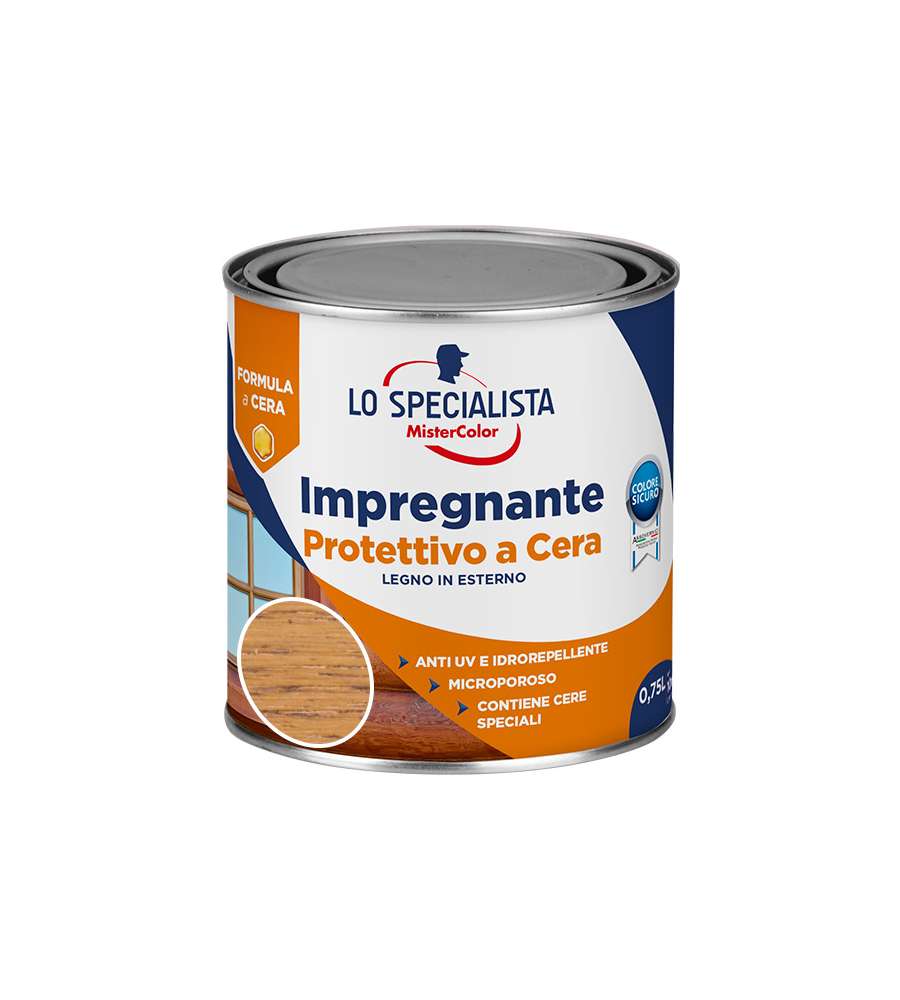 Lo specialista Impregnante Cera a solvente 0,75 l Castagno Chiaro