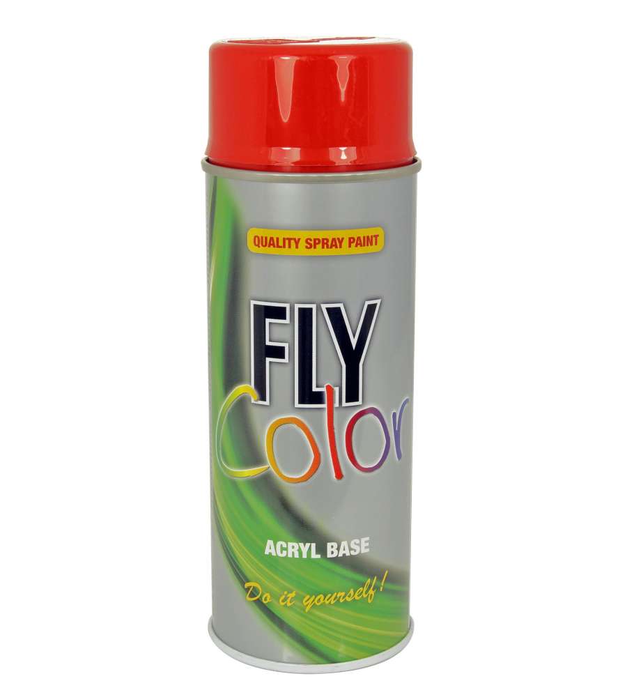 Smalto acrilico FLY RAL 3000 ROSSO FUOCO LUCIDO 400 ML