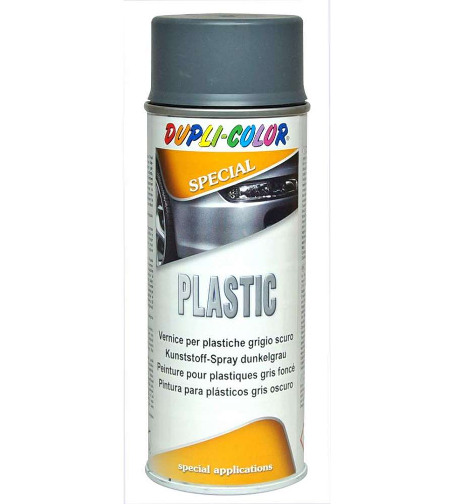 Motip Dupli Vernice Spray Plastiche Grigio Scuro Satinato 400 ml - Decorazione