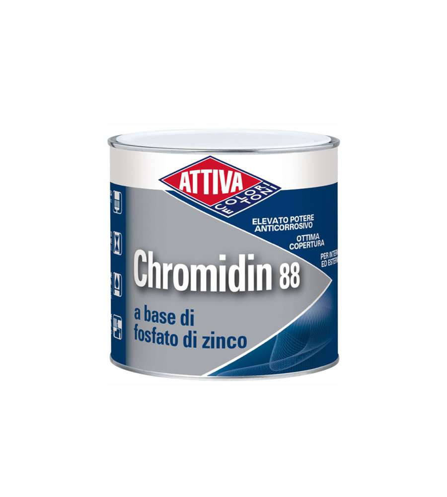 Antiruggine L 2,5 Arancio Chromidin 88 Attiva