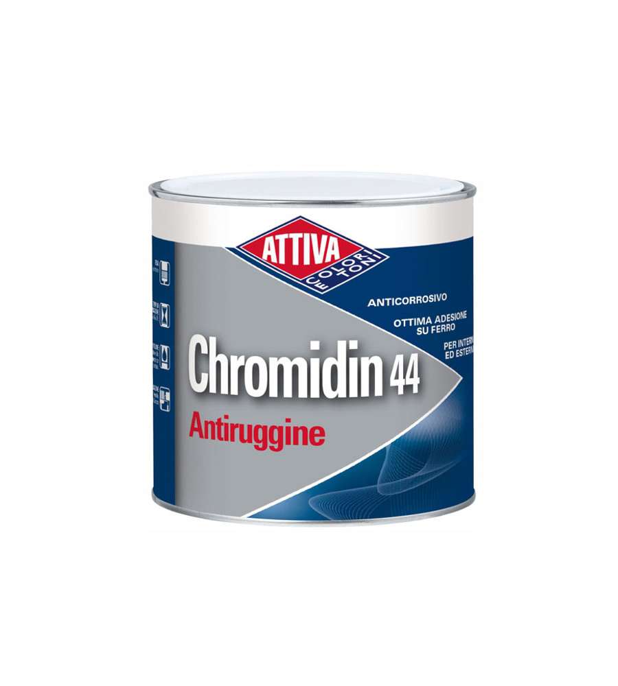 Antiruggine L 2,5 Rosso Ossido Chromidin 44 Attiva