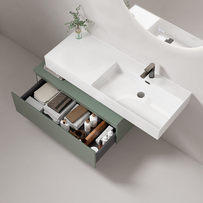 Lavabo Sospeso a Destra in Resina 120 cm - Fiji