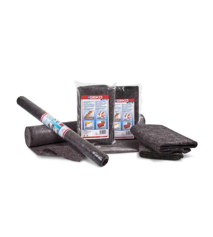 Geko Tessuto Feltro Antiscivolo in Film LDPE - Rotolo 1x10 m - Protezione per pavimenti e Superfici