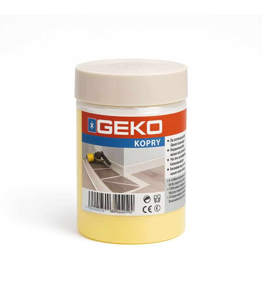 Geko Set Telo Protettivo unito a Nastro Carta 55cm x 20mt per Fai-da-Te