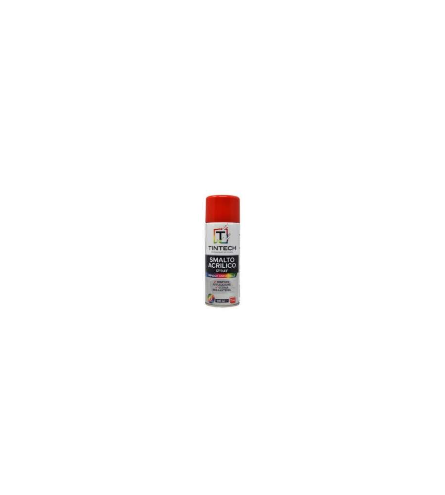 Tintech Smalto Acrilico Spray Rosso Traffico 400 ml - Verniciatura Facile