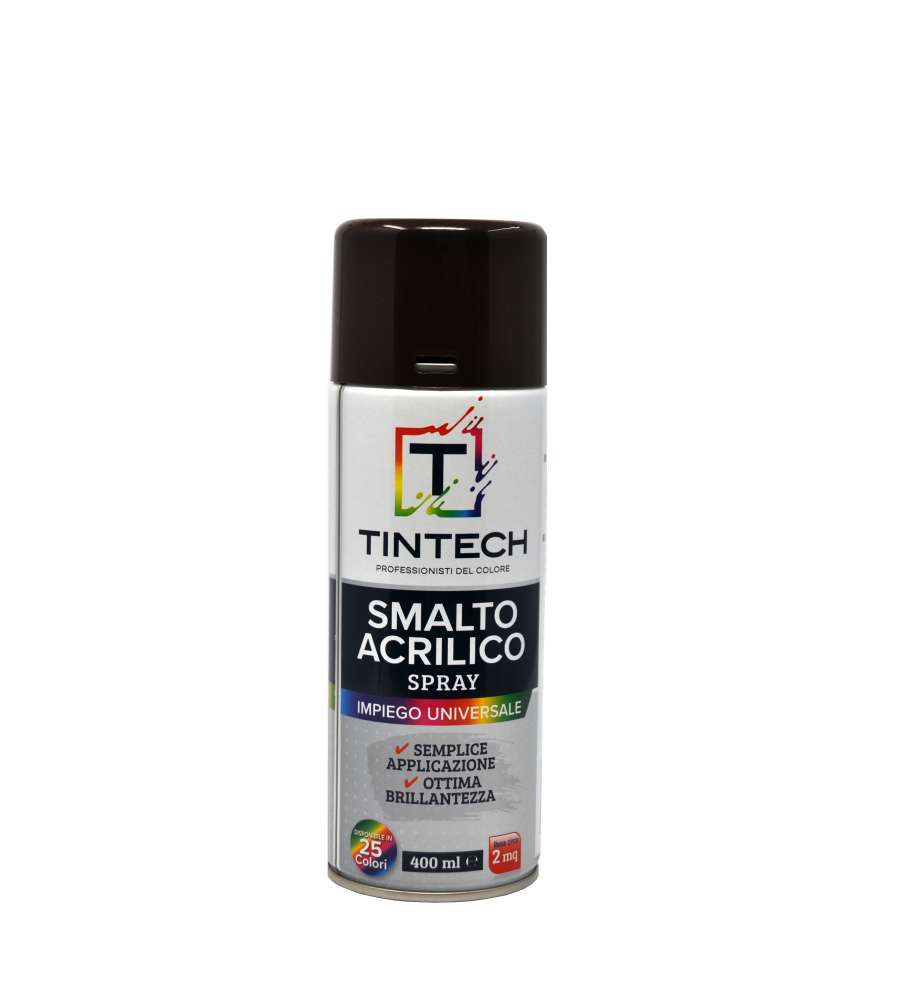 Tintech Smalto Acrilico Spray - Nero Lucido - 400 ml