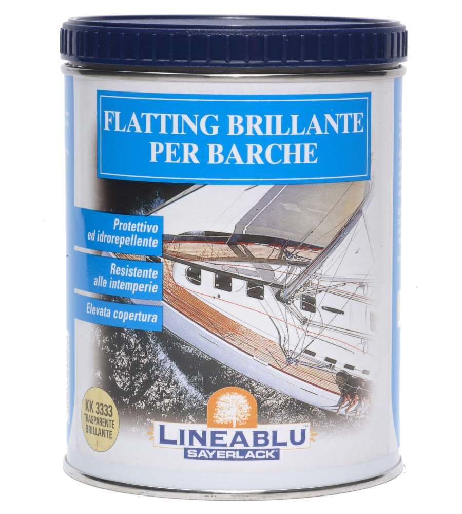 Blu Sayerlack Flatting Brillante per Barche - Trasparente - 750 ml