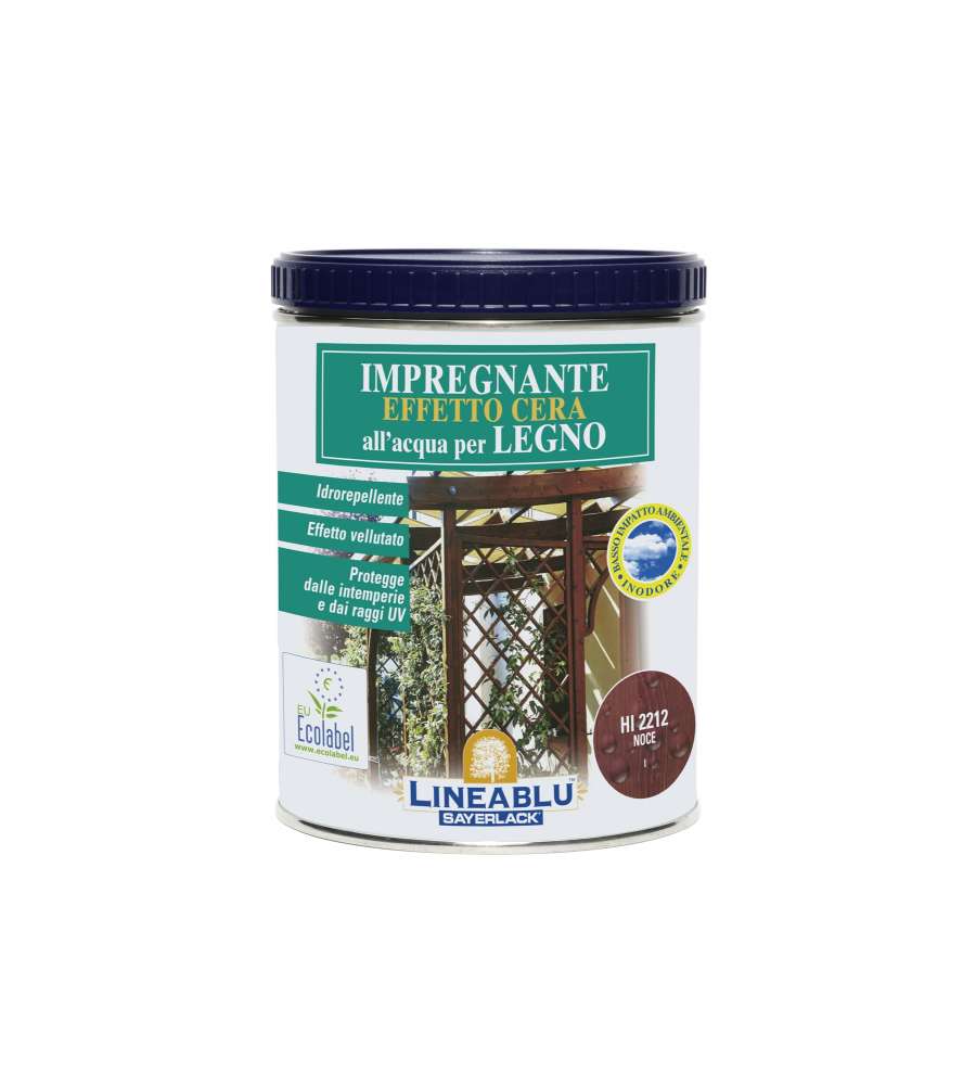 Blu Sayerlack Impregnante Effetto Cera - Noce Scuro - 2,5 l