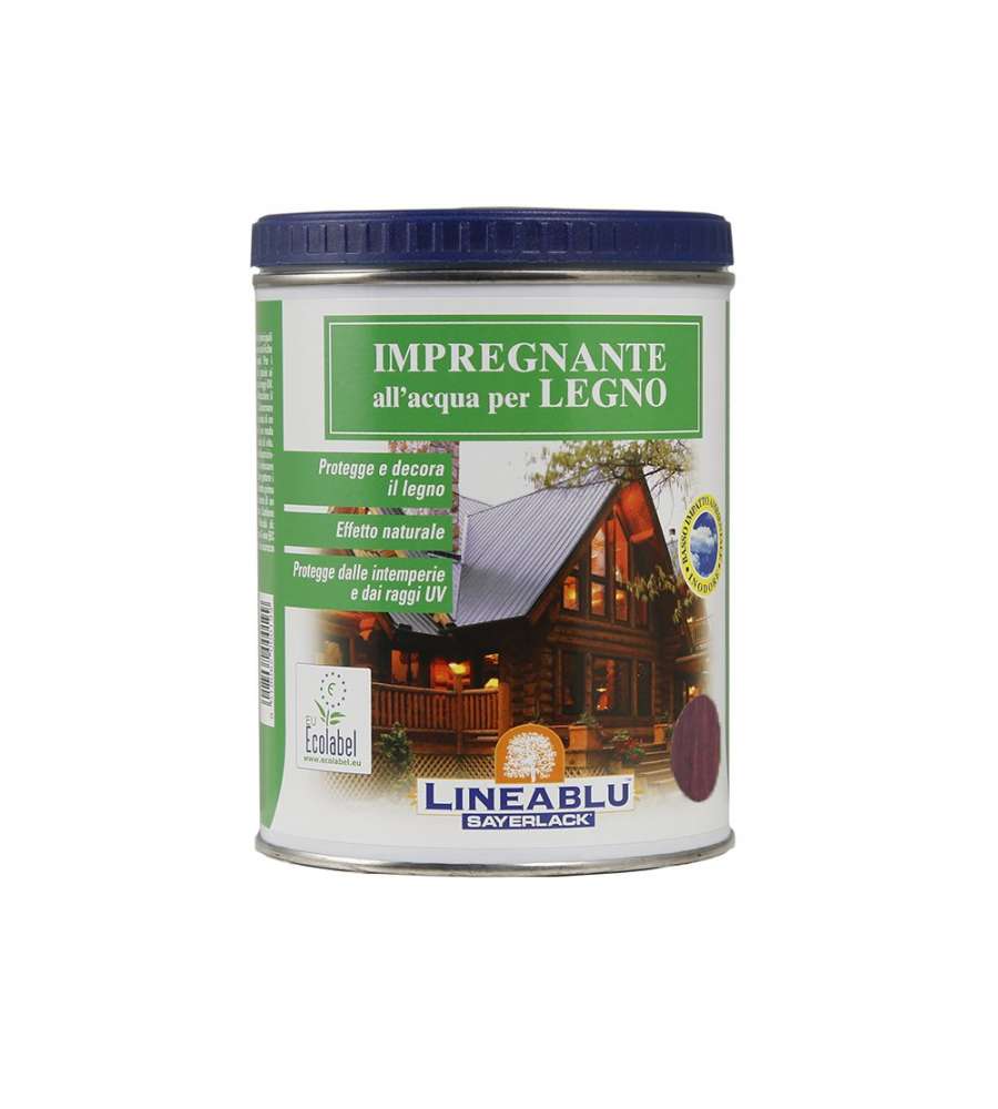 Sayerlack Impregnante all'Acqua Noce Bruno 750 ml - Protettivo Legno