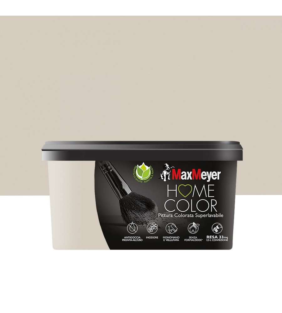 Max Meyer Idropittura Home Color Luna 2.5 L - Superlavabile e Resistente