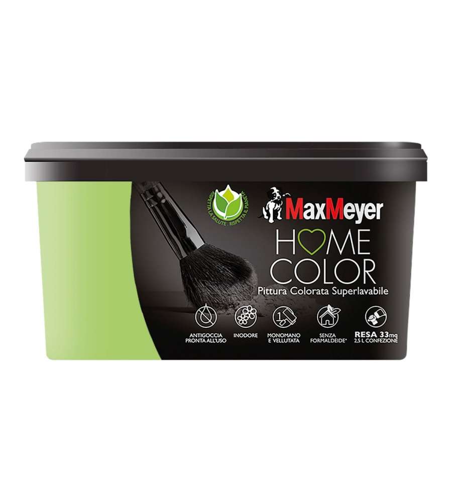 Max Meyer Idropittura Superlavabile Home Color - Bamboo 2.5 L