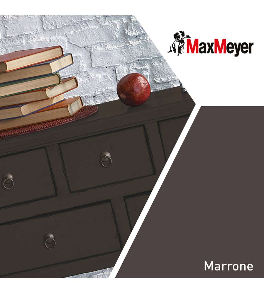 MaxMeyer Smalto Brillante all'acqua Poliuretanico Marrone 2 l