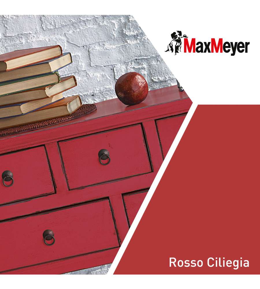MaxMeyer Smalto Satinato all'acqua Poliuretanico Rosso Ciliegia 0,125 l