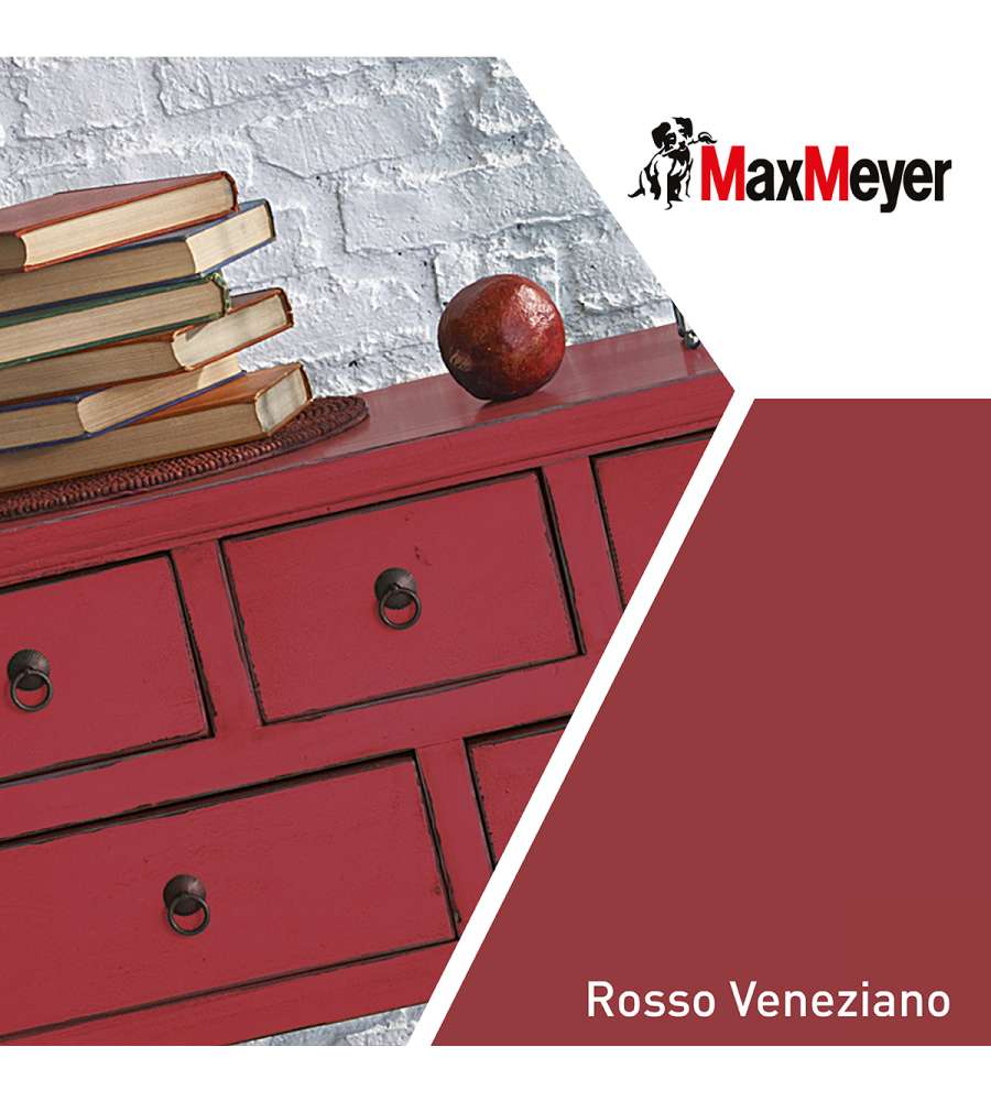 MaxMeyer Smalto Satinato all'acqua Poliuretanico Rosso Veneziano 0,125 l