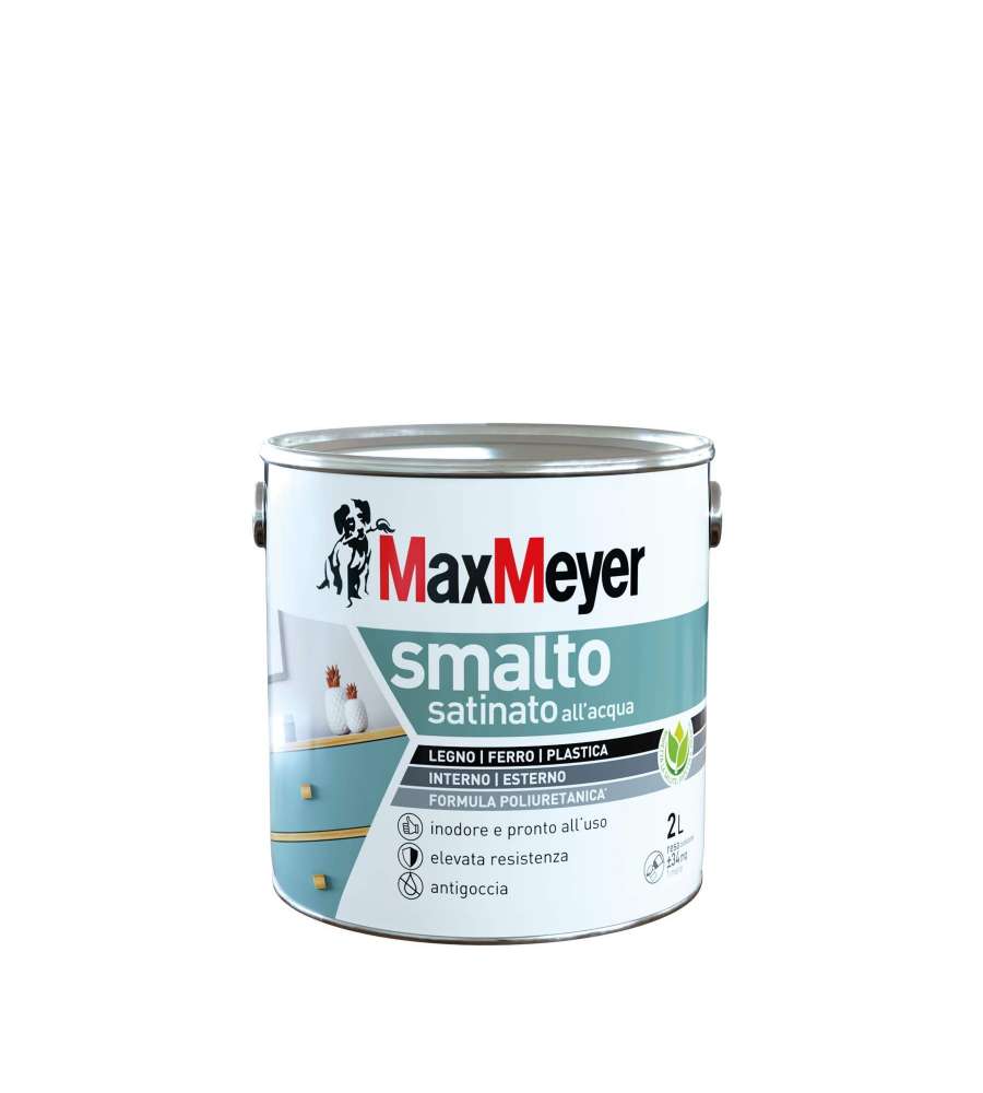 MaxMeyer Smalto Satinato Poliuretanico Bianco - 2 l