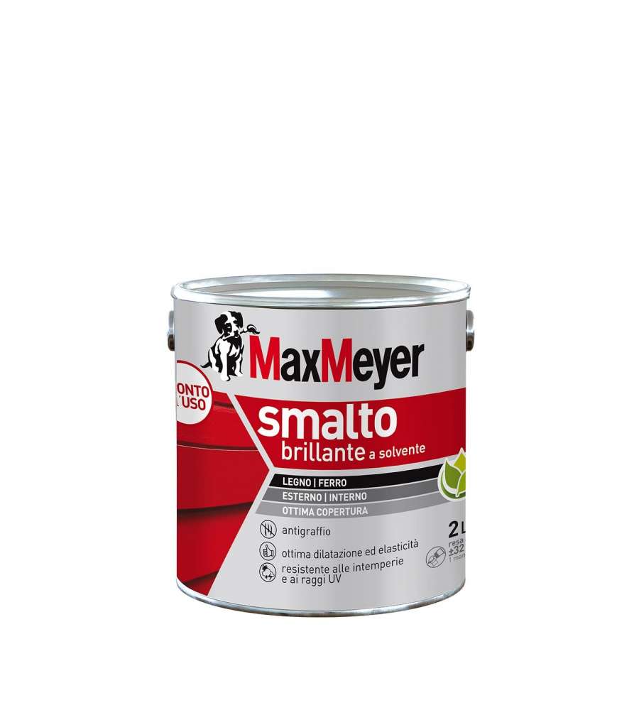 MaxMeyer Smalto Solvente Brillante Bianco R9010 - 2 l