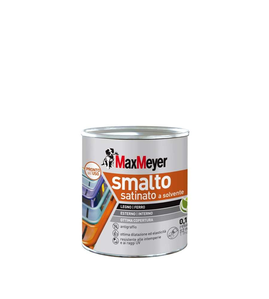 MaxMeyer Smalto Satinato Bianco R9010 - 0,125 l