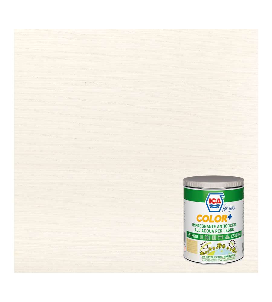Color e Impregante per legno bianco 2,5 l