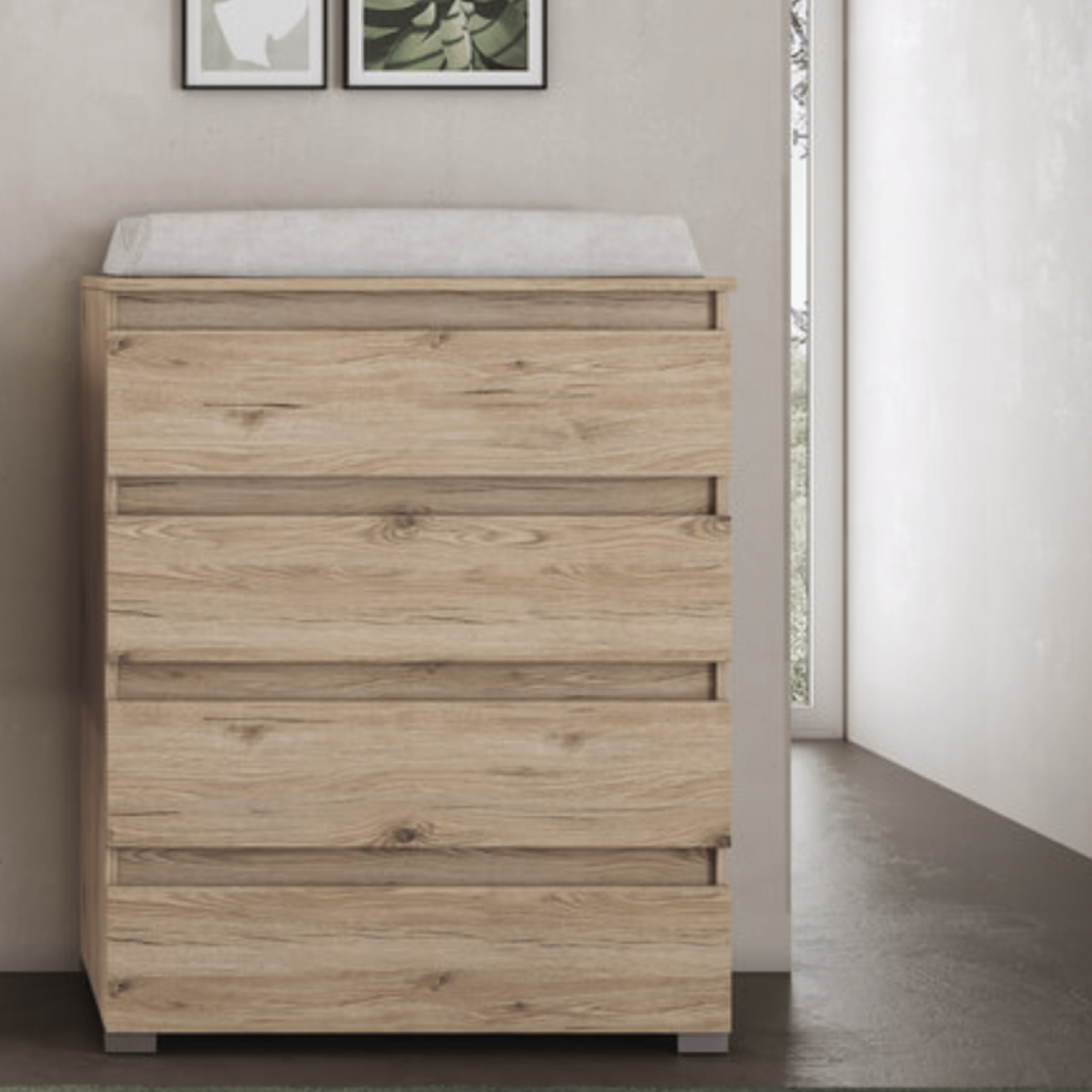 Cassettiera a Terra 80 Cm Quattro Cassettoni Savini "Cassettiere"