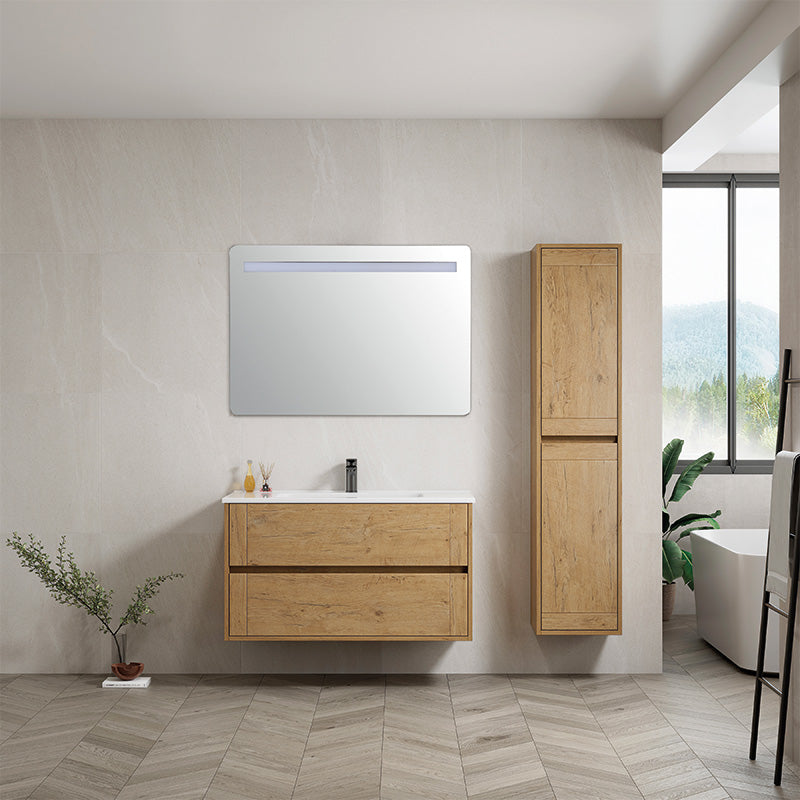 Mobile Bagno Barcelona 100 cm Specchio Led - MedaHome