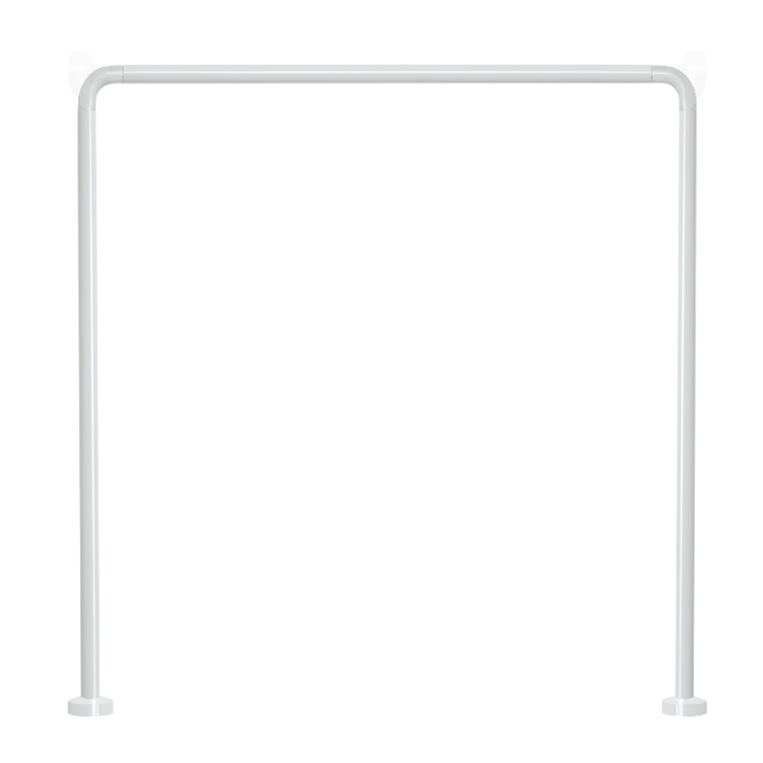 Asta doccia angolare in Alluminio 80x80x80 cm di Gedy - Bianco