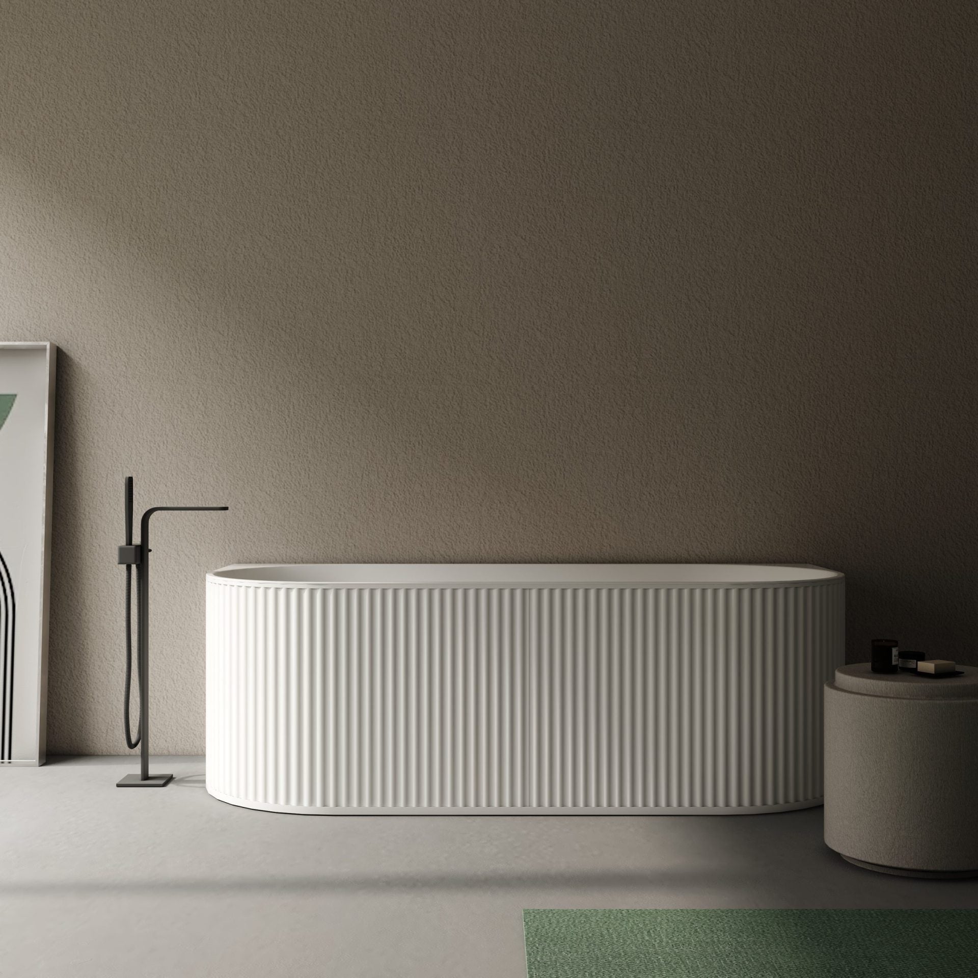 Vasca da bagno Freestanding in Acrilico Bianco Opaco - Diva