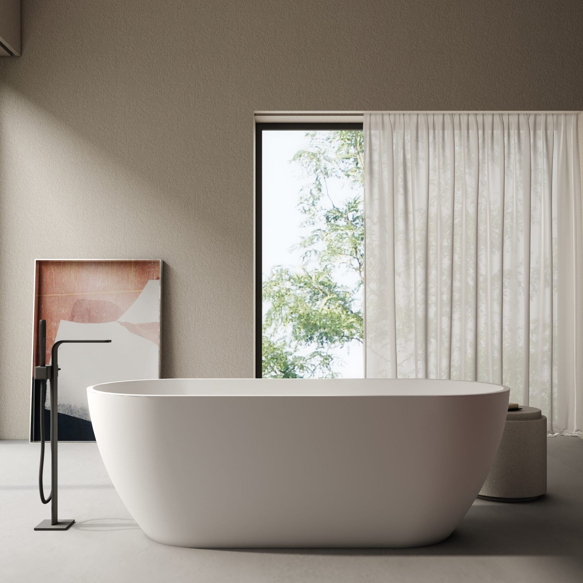 Vasca da bagno Freestanding in Acrilico Bianco Opaco - Eclettica