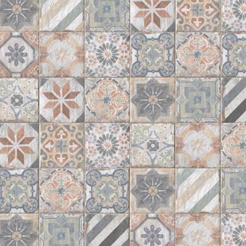 Gres Porcellanato Effetto Cemento Naturale 20x20 Finca Vigia Mix Havana - Cir Serenissima