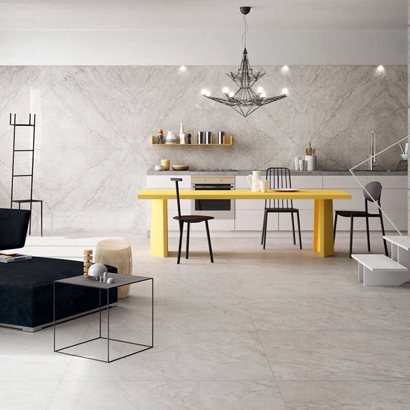 Gres Porcellanato Effetto Pietra Lappato 120x120 White Muse - Imola Ceramica
