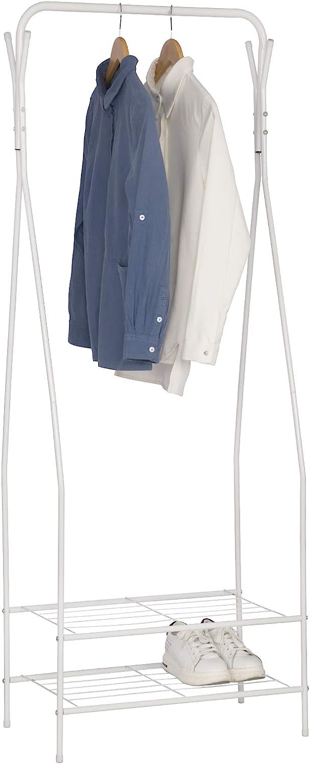 WOLTUAppendiabiti con 2 Ripiani in Metallo per Scarpe