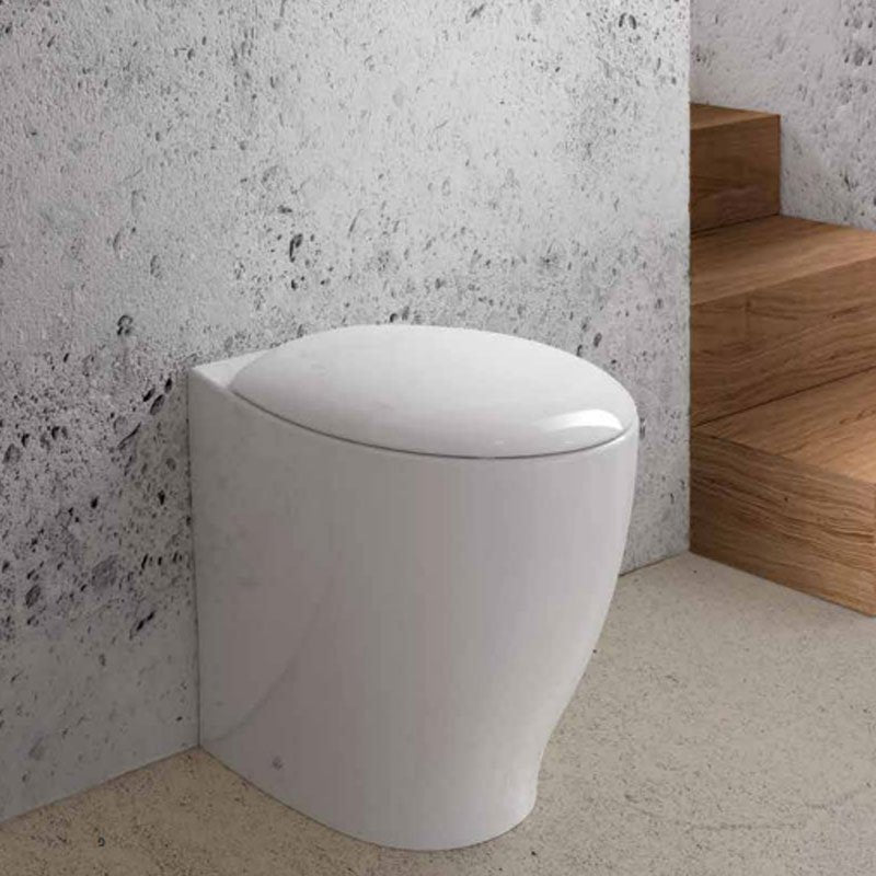 Vaso Filomuro Bianco Lucido Senza Coprivaso Mascalzone - Domus Falerii