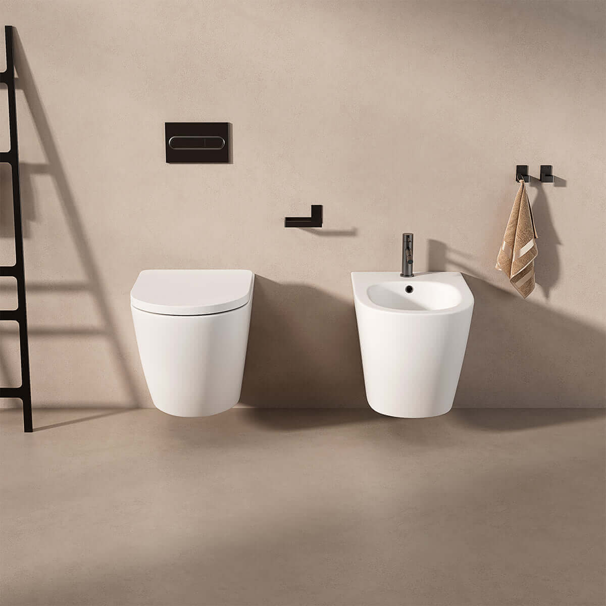 Bidet Sospeso Giada 49 Bianco Opaco - Meda