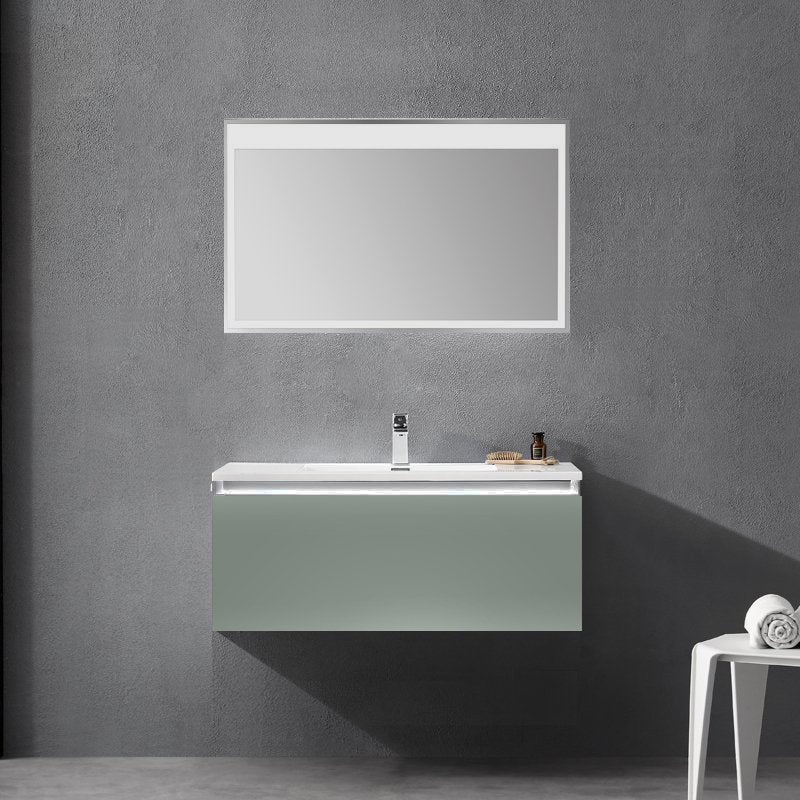 Mobile Bagno Santiago 100 cm Green - MedaHome