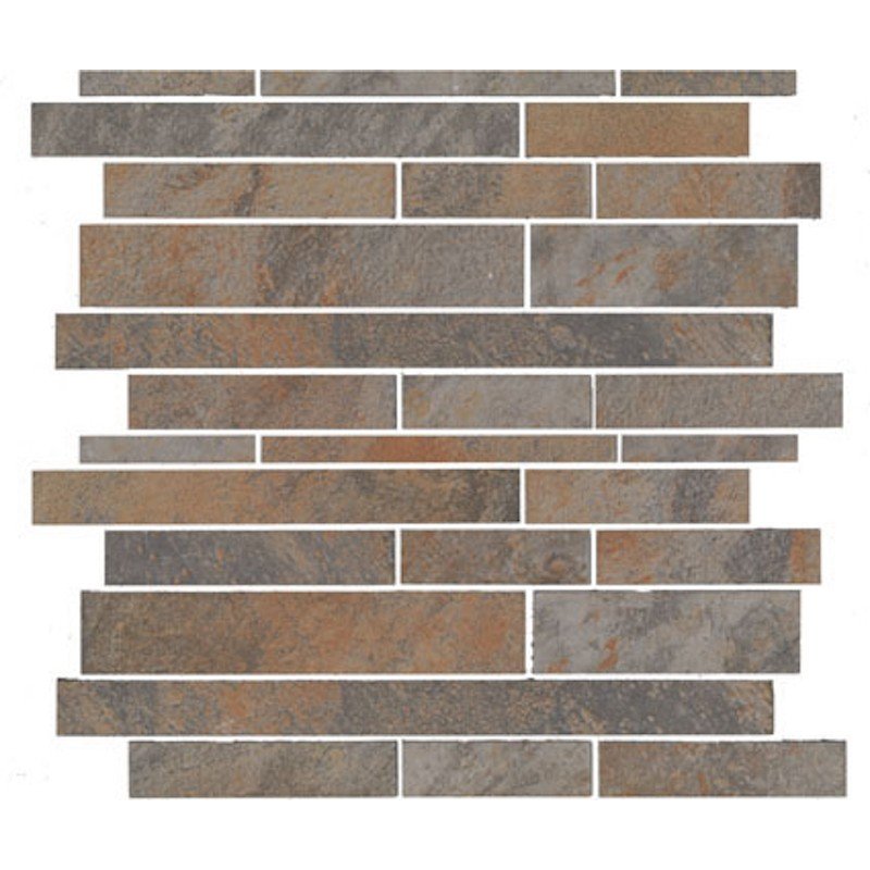 Mosaico in Gres Porcellanato 30x30 Antracite Muretto - MedaHome