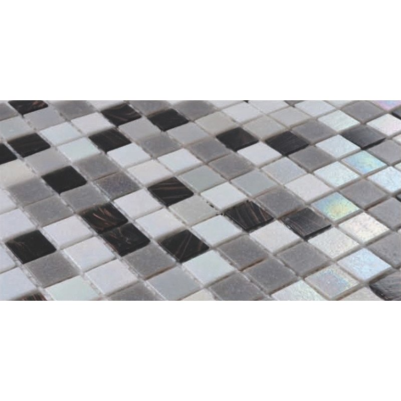 Mosaico in Pasta di Vetro 32.7x32.7 Multicolor Miscela Dinamica Lucido - MedaHome