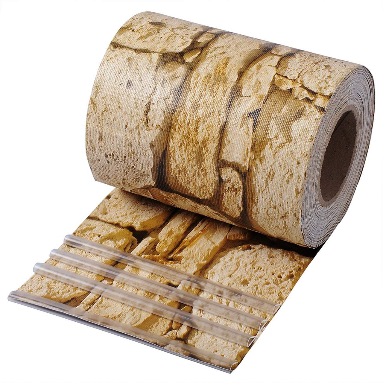 WOLTUStrisce Privacy in PVC e Schermo Privacy per Giardino e Patio, Pietra di Sabbia