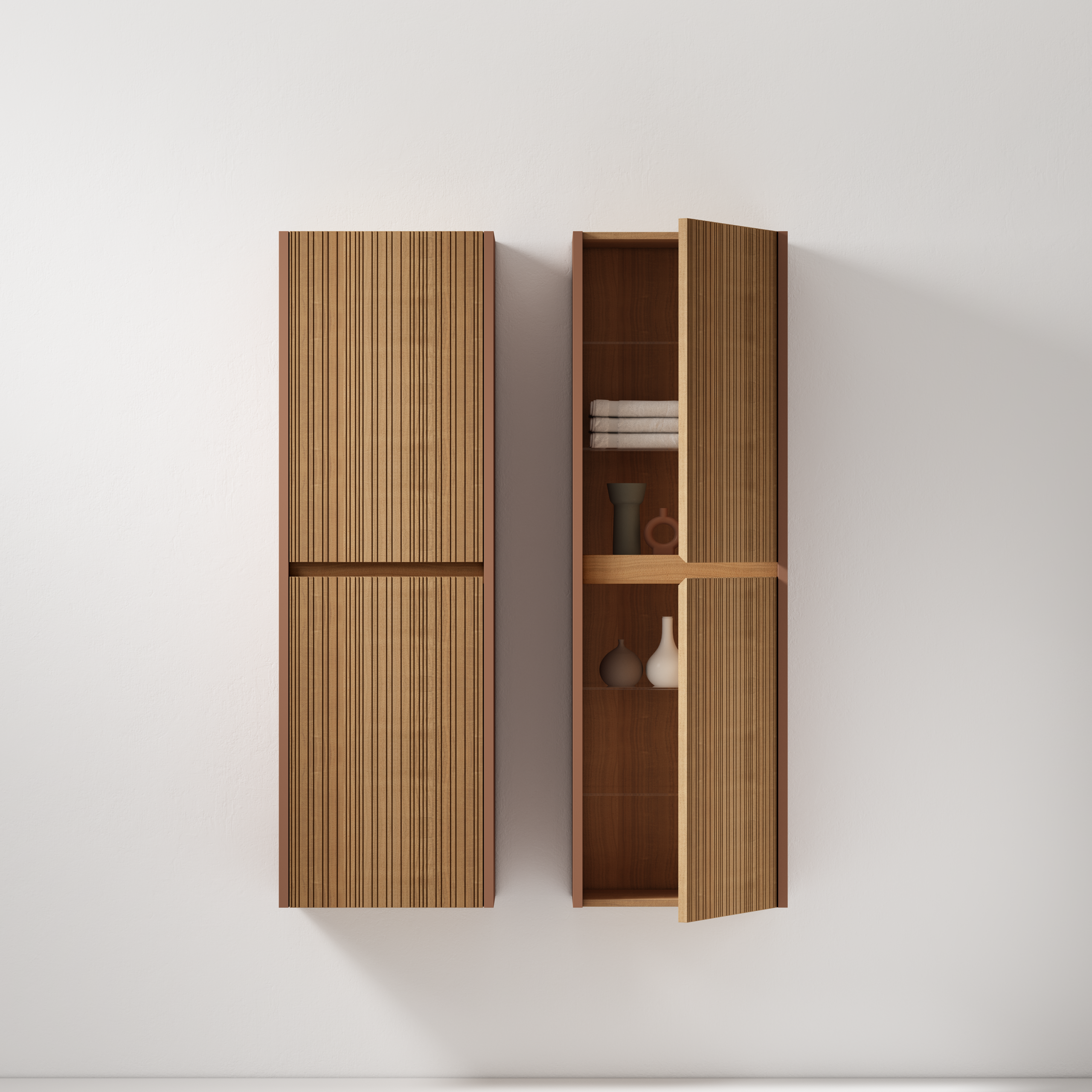 Colonna sospesa 160 cm Rovere Scuro Pace - Meda