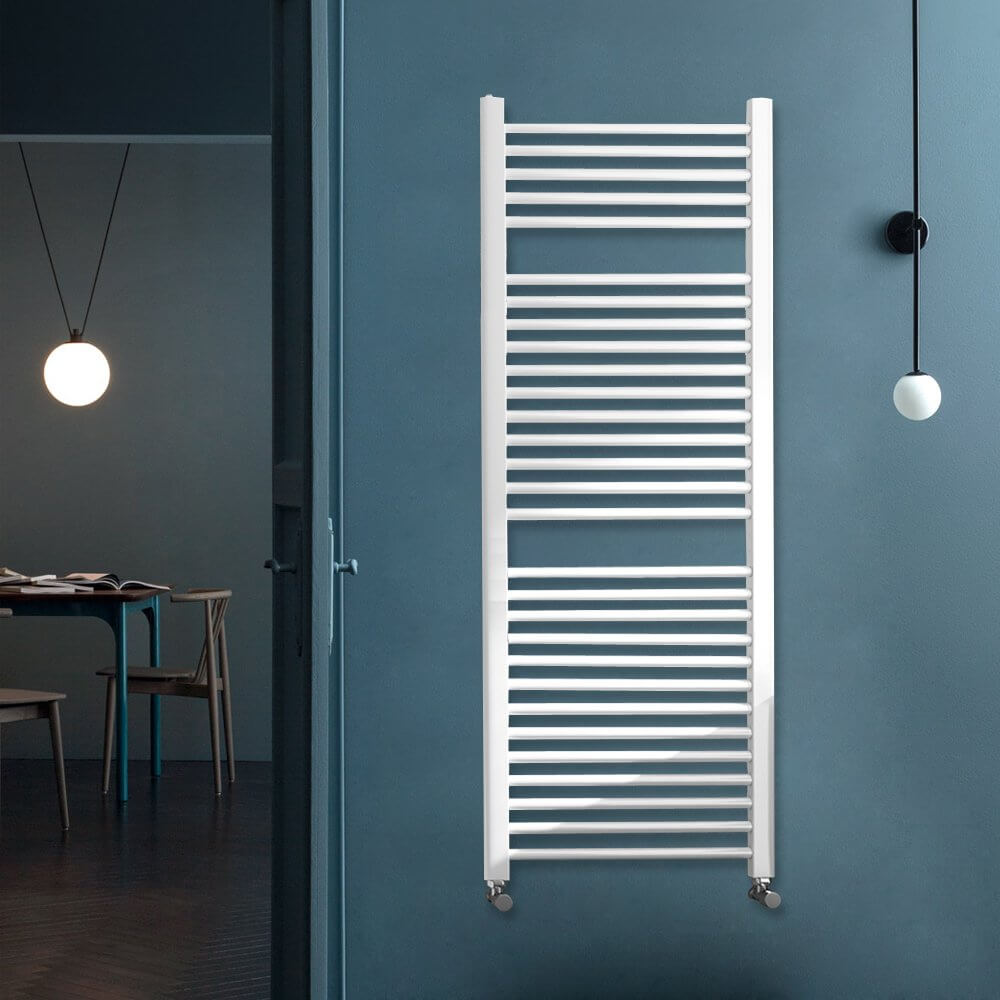 Radiatore Scaldasalviette Elettrico Bianco Lucido 1512x500 - Meda