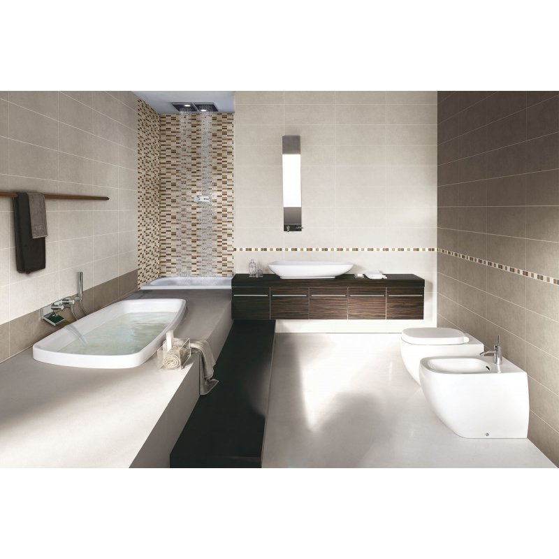 Rivestimento in Ceramica Effetto Legno Naturale 20x50 Tortora Allwood - Herberia