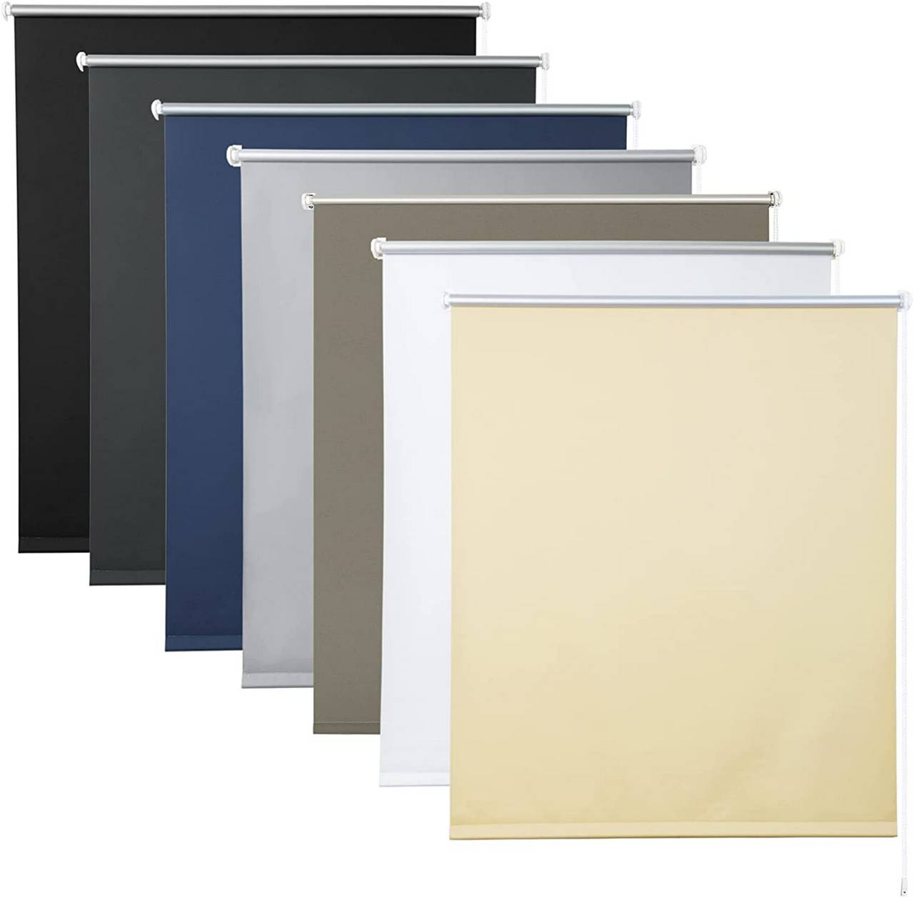 WOLTUTenda a Rullo Oscurante a Rullo Termica Senza Foratura Beige